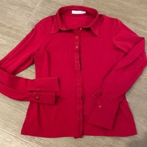 Anne Fontaine red button up with cuffs